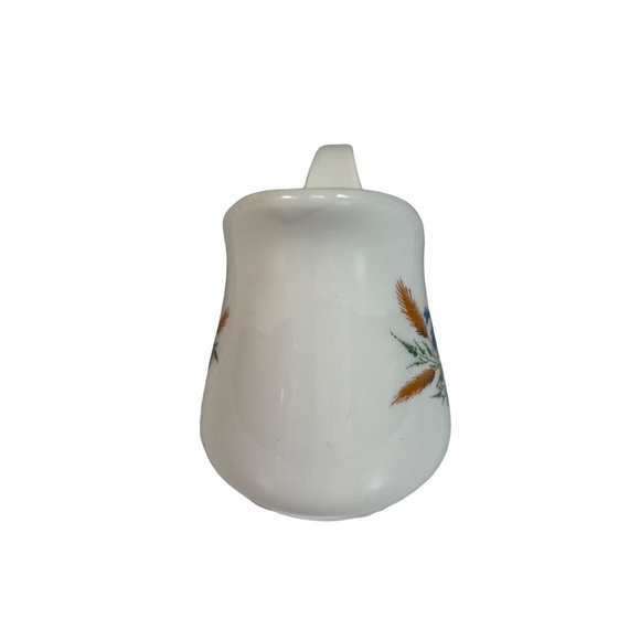 Hoan Pottery French Creamer Wildflower Pattern Poppies Wheat Bachelor Buttons - Picture 4 of 5